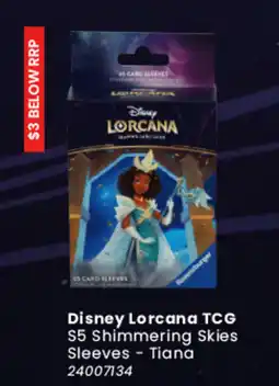 Toymate Disney Lorcana TCG $5 Shimmering Skies Sleeves - Tiana offer