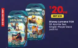 Toymate Disney Lorcana TCG S6 Azurite Sea Single-Player Deck offer