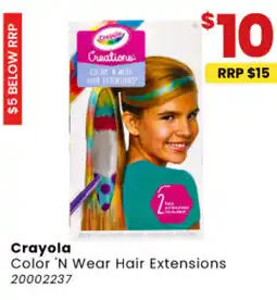 Toymate Crayola Color 'N Wear Hair Extensions offer