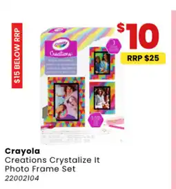 Toymate Crayola Creations Crystalize It Photo Frame Set offer