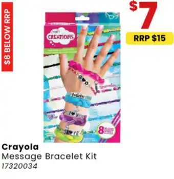 Toymate Crayola Message Bracelet Kit offer