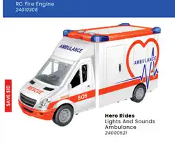 Toymate Hero Rides Lights And Sounds Ambulance offer