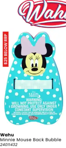 Toymate Wahu Minnie Mouse Back Bubble offer