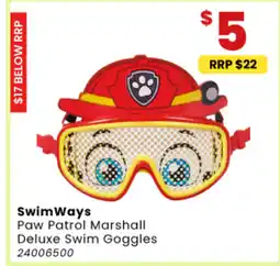 Toymate SwimWays Paw Patrol Marshall Deluxe Swim Goggles offer