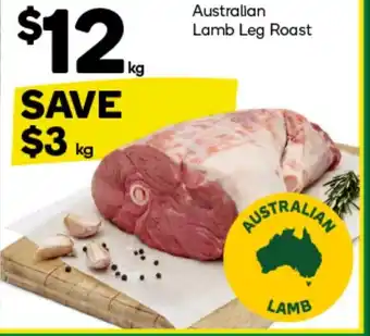 Woolworths Australian Lamb Leg Roast offer