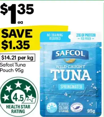 Woolworths Safcol Tuna Pouch offer