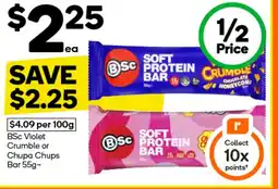 Woolworths BSc Violet Crumble or Chupa Chups Bar offer