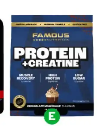 Woolworths Famous Nutrition Protein + Creatine Powder offer