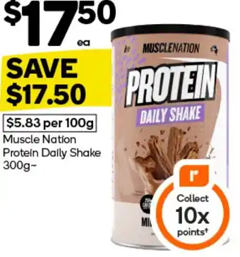 Woolworths Muscle Nation Protein Daily Shake offer