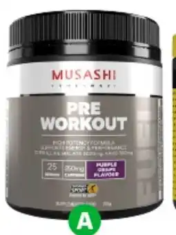 Woolworths Musashi Pre Workout Powder offer