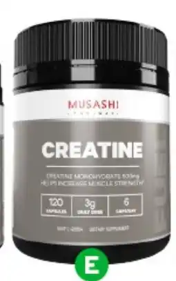 Woolworths Musashi Creatine Capsules offer