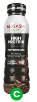 Woolworths Musashi High Protein Shake offer