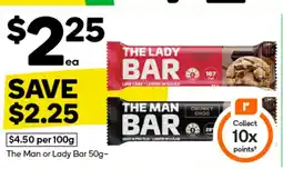 Woolworths The Man or Lady Bar offer