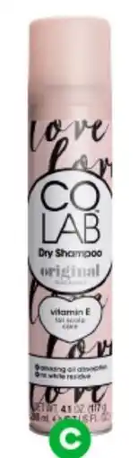 Woolworths CoLab Dry Shampoo offer