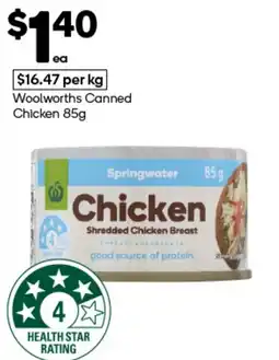 Woolworths Woolworths Canned Chicken offer