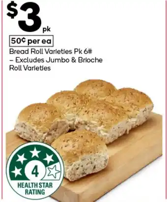 Woolworths Bread Roll Varieties offer