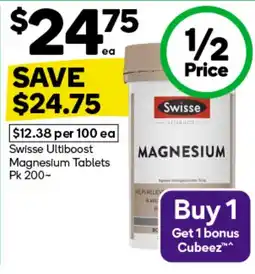 Woolworths Swisse Ultiboost Magnesium Tablets offer