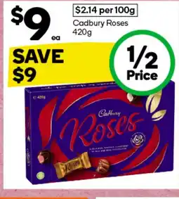 Woolworths Cadbury Roses offer