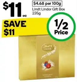 Woolworths Lindt Lindor Gift Box offer