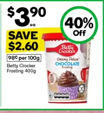 Woolworths Betty Crocker Frosting offer