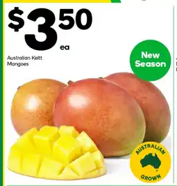 Woolworths Australian Keitt Mangoes offer