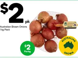 Woolworths Australian Brown Onions offer