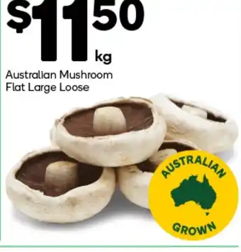 Woolworths Australian Mushroom Flat Large Loose offer