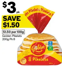 Woolworths Golden Pikelets offer