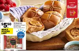 Woolworths Woolworths Indulgent Biscoff Filled Hot Cross Buns offer