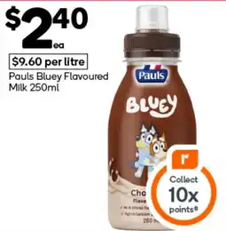 Woolworths Pauls Bluey Flavoured Milk offer