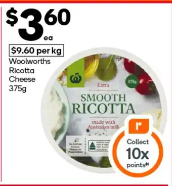 Woolworths Woolworths Ricotta Cheese offer