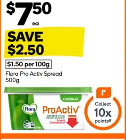 Woolworths Flora Pro Activ Spread offer