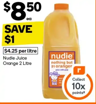 Woolworths Nudie Juice Orange offer