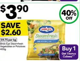 Woolworths Birds Eye Steamfresh Vegetables or Potatoes offer