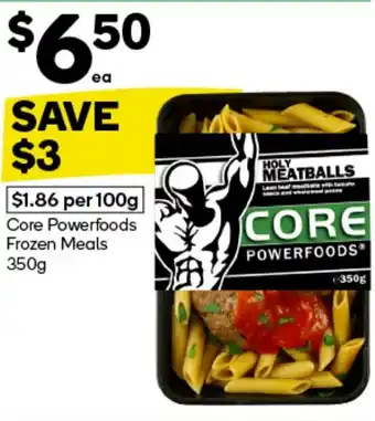 Woolworths Core Powerfoods Frozen Meals offer