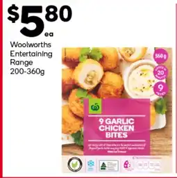 Woolworths Woolworths Entertaining Range offer