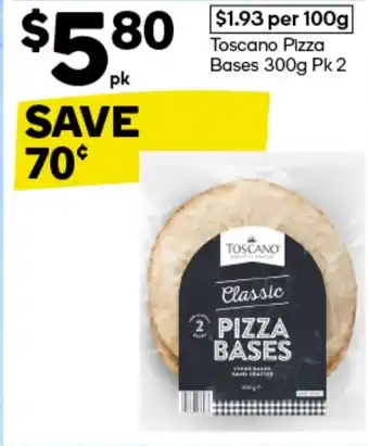 Woolworths Toscano Pizza Bases offer