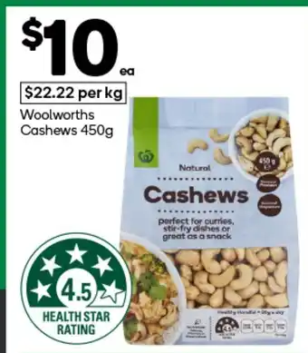 Woolworths Woolworths Cashews offer