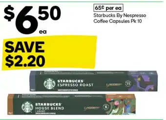 Woolworths Starbucks By Nespresso Coffee Capsules offer