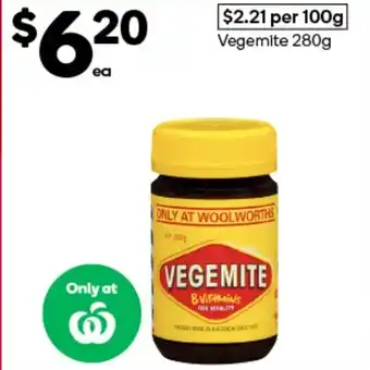 Woolworths Vegemite offer