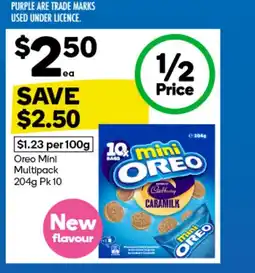 Woolworths Oreo Mini Multipack offer