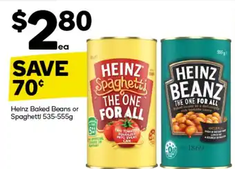 Woolworths Heinz Baked Beans or Spaghetti offer