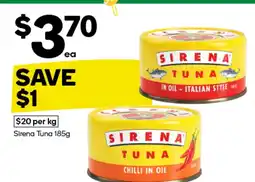 Woolworths Sirena Tuna offer