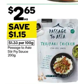 Woolworths Passage to Asia Stir Fry Sauce offer