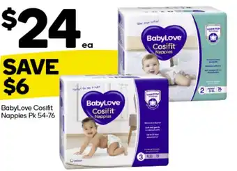 Woolworths Babylove cosifit napples offer