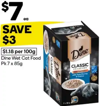 Woolworths Dine wet cat food offer