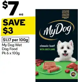 Woolworths My dog wet dog food offer