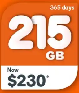 Woolworths Everyday mobile from Woolworths 215 GB offer