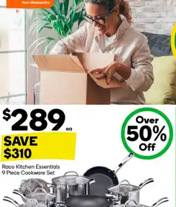 Woolworths Raco Kitchen Essentials 9 Piece Cookware Set offer