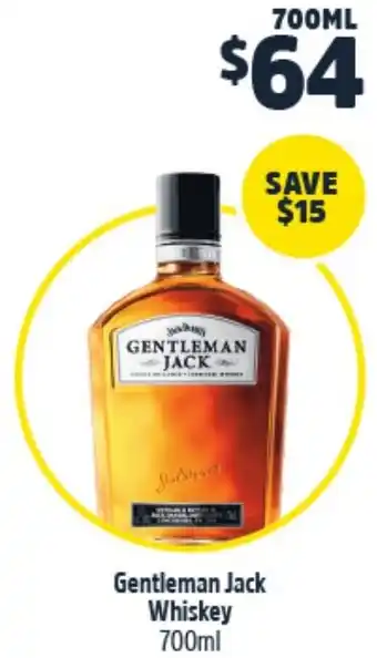 Woolworths Gentleman jack whiskey offer